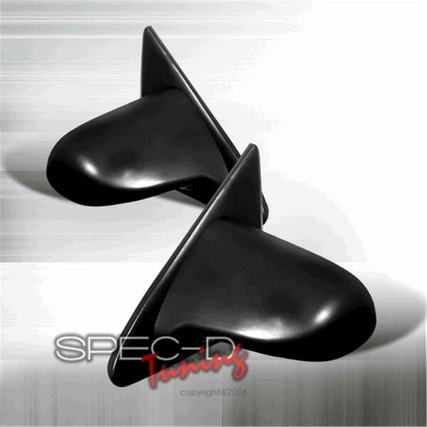 Overtime 2 by 3 Door Spoon Style Mirrors for 92 to 95 Honda Civic, Power - 10 x 10 x 12 in. OV126283